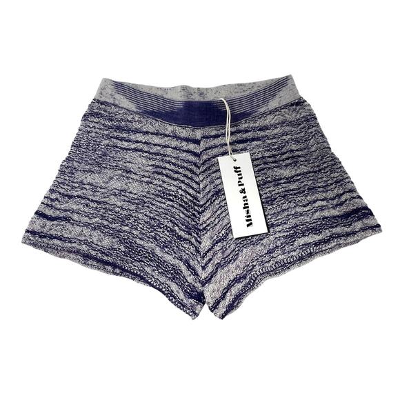 Misha & Puff NWT 8/9 Yrs Chevron Shorts. Purple Space Dye.